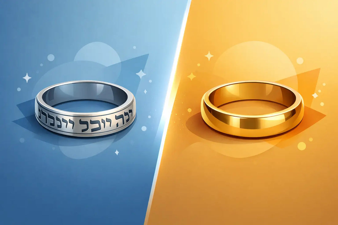 Hebrew Engraved Rings vs Plain Rings Compared