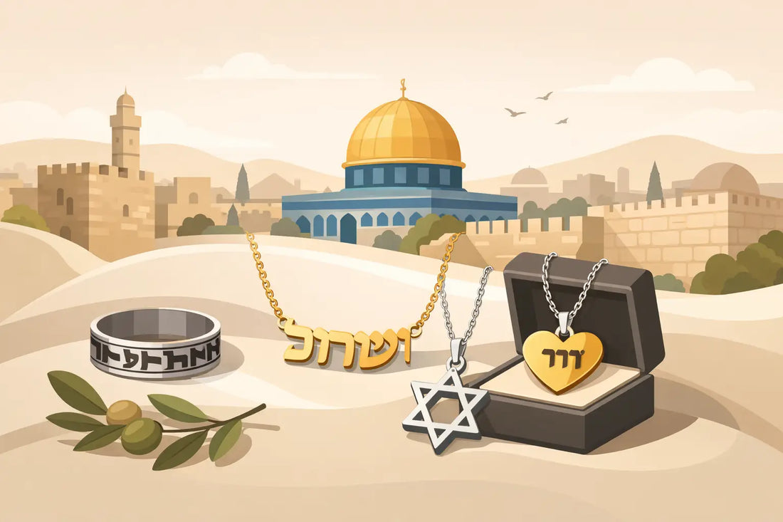 Custom Hebrew Jewelry With Meaning From Jerusalem