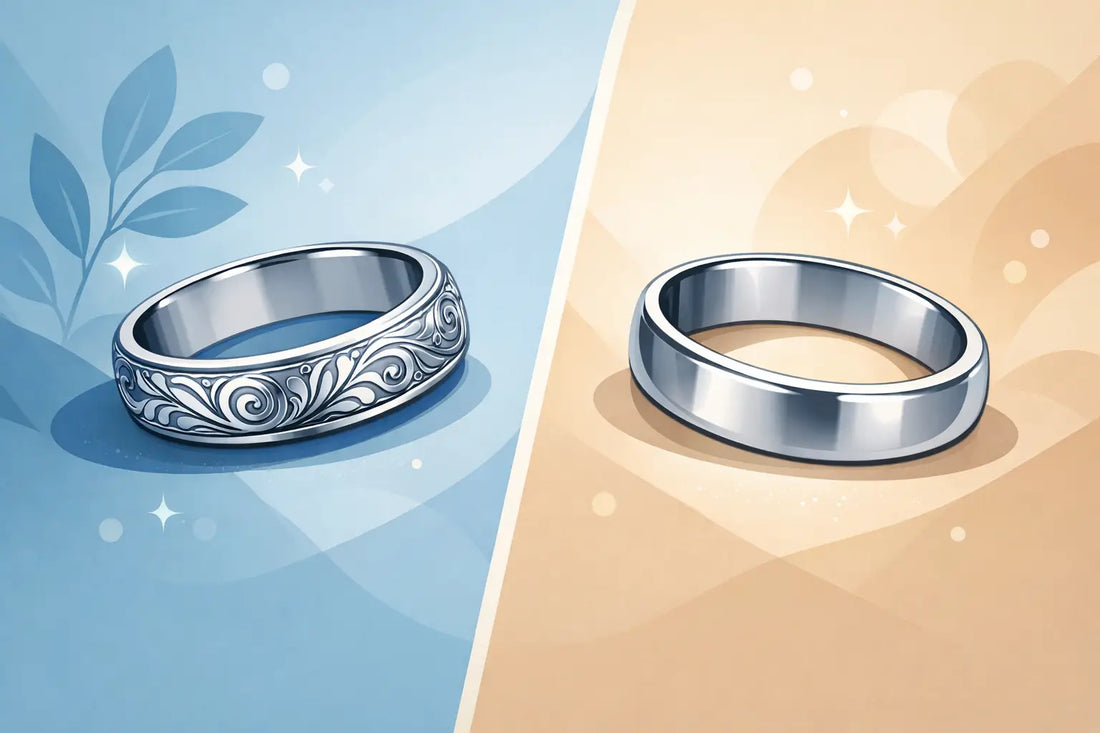 Engraved Rings Versus Plain Bands