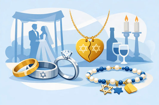 Jewish Wedding Jewelry Personalization Examples