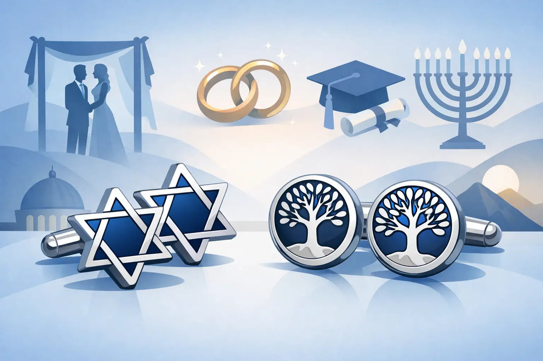 Jewish Cufflinks With Meaning for Every Milestone