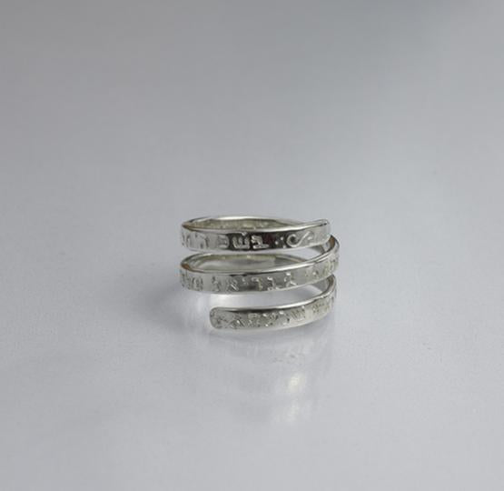 Triple Spiral Ring