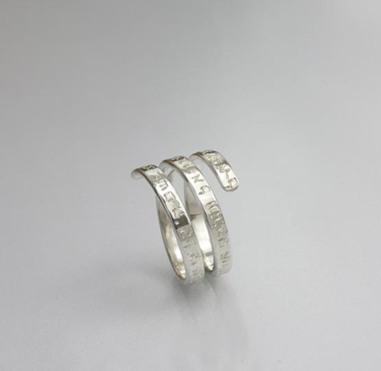 Triple Spiral Ring